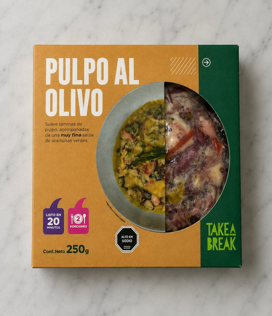 Pulpo al Olivo congelado 350 g — Congelados Fisher